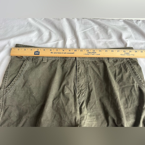 KÜHL Ramblr shorts olive green vintage patina dye cargo pockets Men 38 - Picture 14 of 15